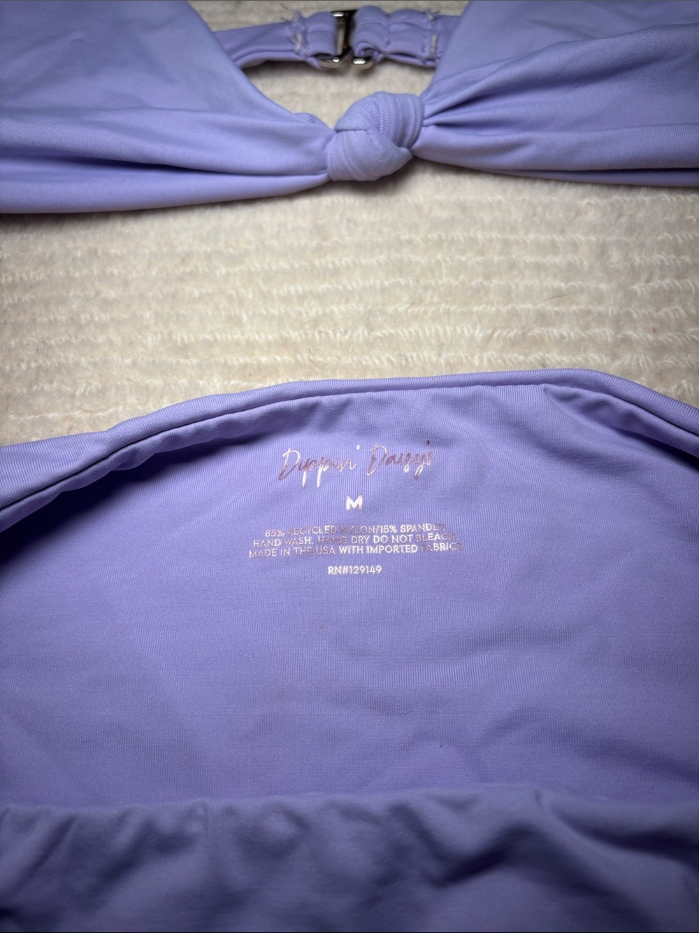 Dippin' Daisy's Lilac Knot-Front Bikini Set - Picture 2 of 6